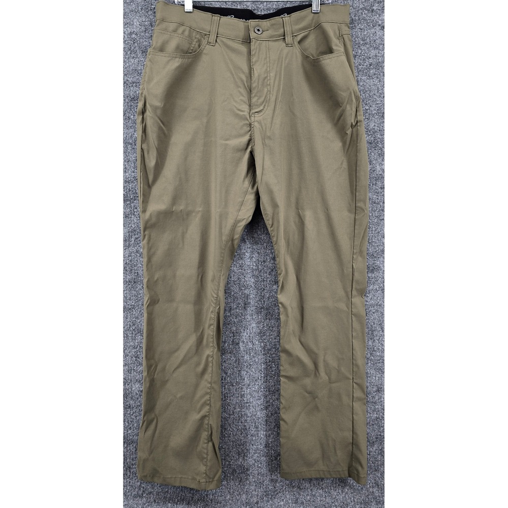 Eddie Bauer‎ Adventure Trek Hiking Pants Mens 38x32 Green Tech Gorpcore 1225439